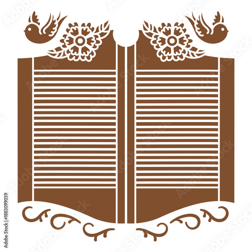 Wild west brown doors cut out