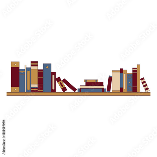 Shelf color stroke books