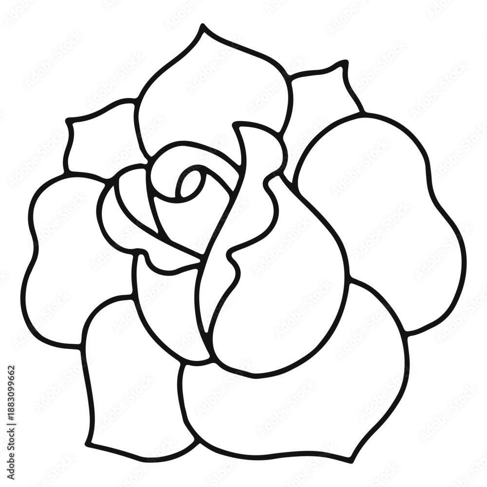 Obraz premium Rose stroke traditional