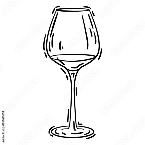 Wine glass element stroke