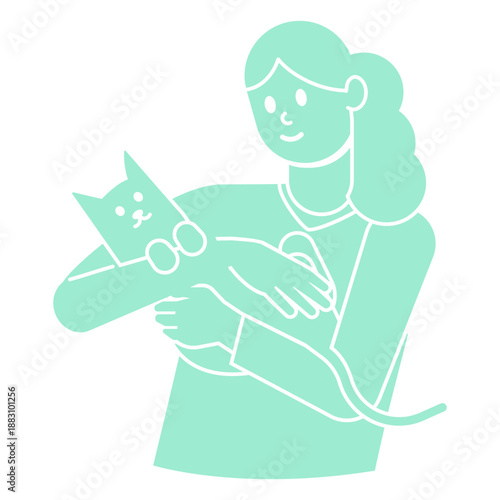 Veterinarian animal cat people