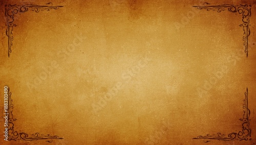 Old parchment with worn edges used as a background for writing or artwork, preservation