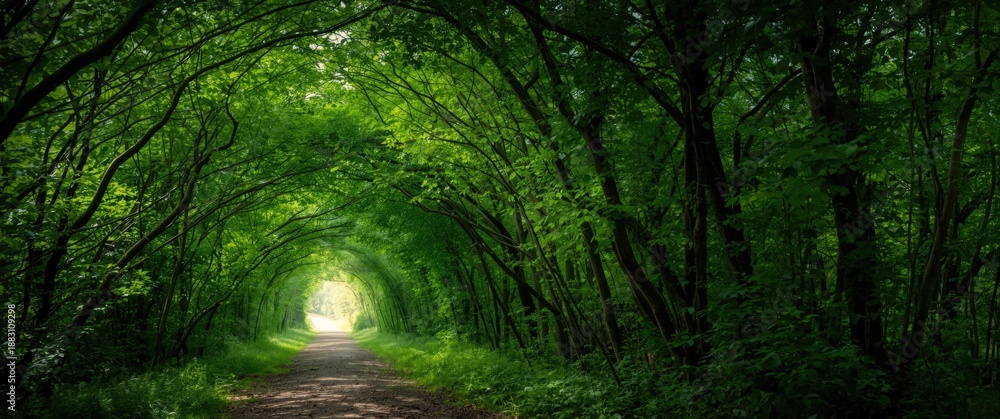 Fototapeta premium The light visible at the tunnel's end