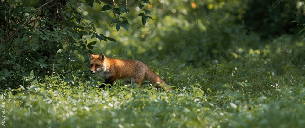 Fototapeta premium Wild fox in its habitat
