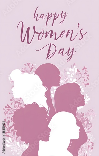 Artistic Women’s Day Portrait in Purple