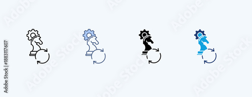 Recovery Strategy Multiple Icon Illustration Vector