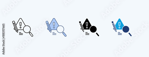 Incident Response Multiple Icon Illustration Vector