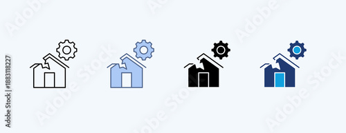 Disaster Management Multiple Icon Illustration Vector
