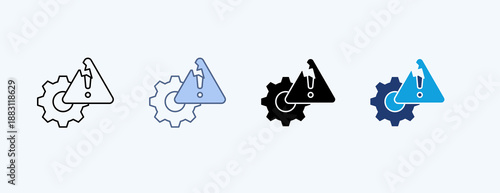 Damage Control Multiple Icon Illustration Vector