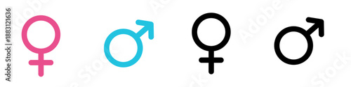 gender sign ,Sex sign, male and female gender sign, icon, vector