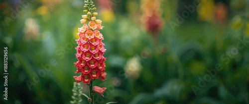 Snapdragon flowers blooming in the garden