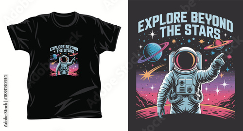 Astronomy graphic vector t shirt design print