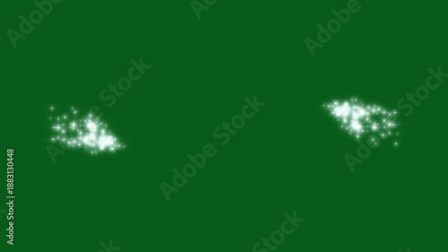 Glitter stars line animation, white twinkling particles, starlight dust line, fairy sparkle burst, magic glitter sparkle trail, glowing doodle stars, glitter confetti trail on green screen. 4k video