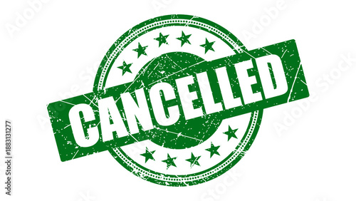 Cancelled stamp with grunge texture