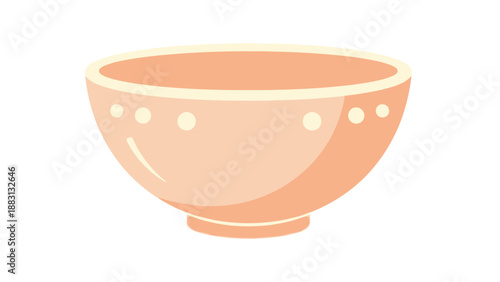 Minimalist Pink Bowl Design With Delicate Dot Accents For A Fresh Aesthetic