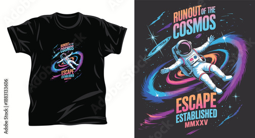 Astronomy graphic vector t shirt design print