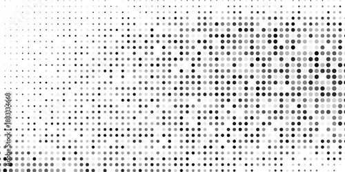 Vector dotted abstract black and white blur background abstract