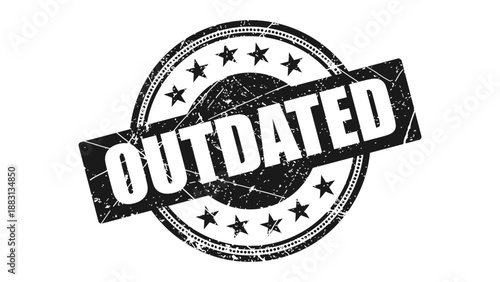 Outdated stamp with grunge texture