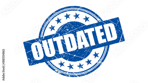 Outdated stamp with grunge texture