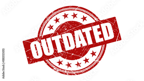 Outdated stamp with grunge texture