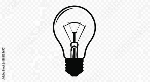 light bulb on white background