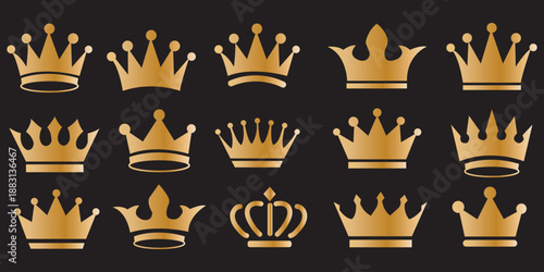 Gold crown icon