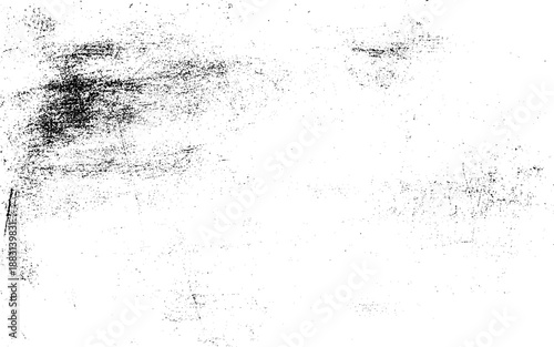 Black and white grunge urban texture vector with copy space. Abstract illustration surface dust and rough dirty wall background with empty template. Distress or dirt and damage effect