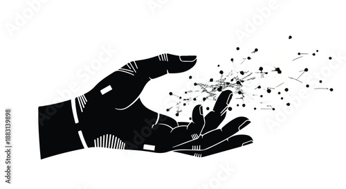 hand holding a brush