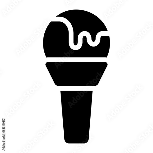 ice cream glyph icon
