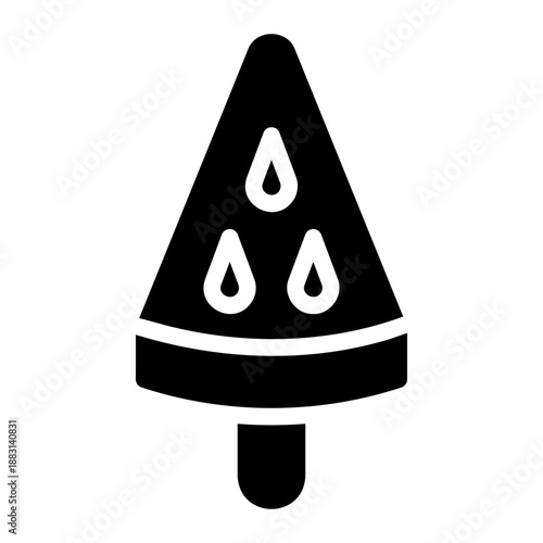 ice cream glyph icon