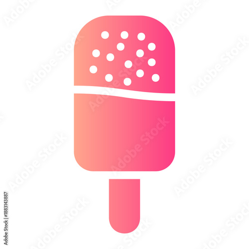 ice cream stick gradient icon