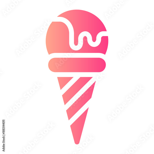 ice cream gradient icon