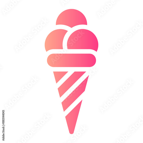 ice cream gradient icon