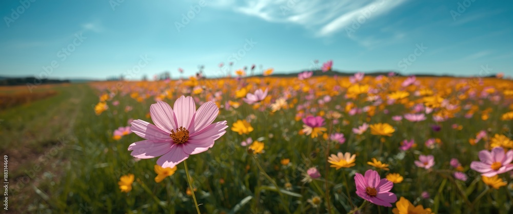 Fototapeta premium Beautiful Cosmos Flowers