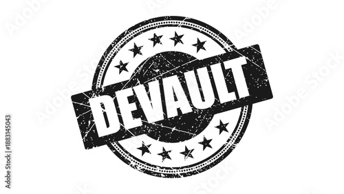 Devault stamp with grunge texture