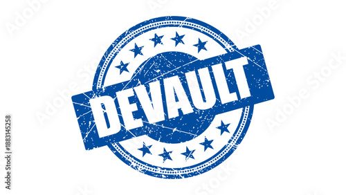 Devault stamp with grunge texture