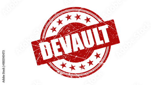 Devault stamp with grunge texture