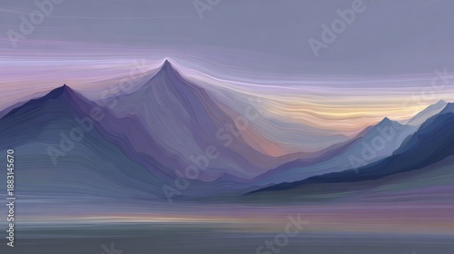 mountain landscape with hiking trail. beautiful view for wallpaper concept