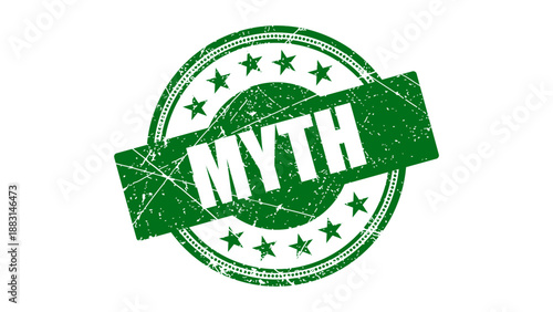 Myth stamp with grunge texture