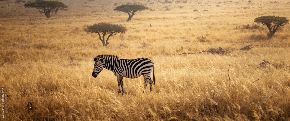Obraz premium Pair of Zebras in Mara