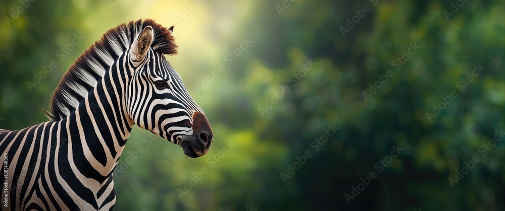 Obraz premium Background with zebra portrait