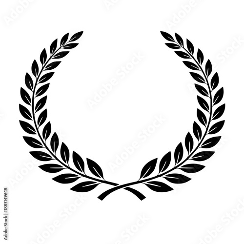 Simple Laurel Wreath Design