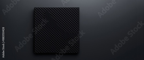 Wallpaper Mural Black polyethylene foam sheets with texture. Top view of PVC foam board. Specially designed packing material. Torontodigital.ca