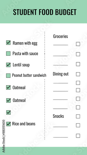 Organizing Student Food Expenses: A Budgeting Guide for Affordable Meal Planning and Grocery Choices