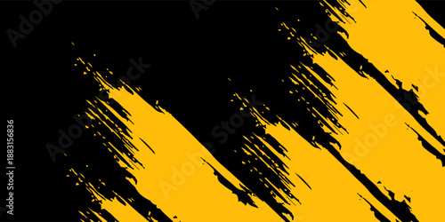 black and yellow abstract dirty grunge background banner, empaty good nice