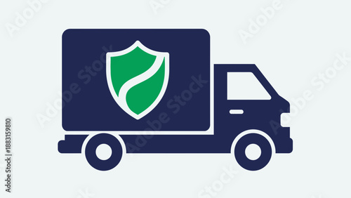 Secure Delivery Icon Depicting Protection and Safety for Shipping and Transportation Needs