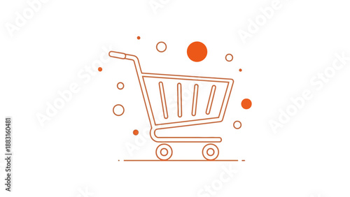 Shopping Cart Icon Representing Commerce, Purchasing, And Online Retail Transactions