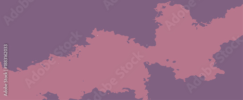 Mauve and purple abstract ink blot background Flat vector texture with irregular organic shape and paint splatters