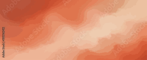 Abstract layered background with warm terracotta and peach gradient layers Wavy contour lines texture vector