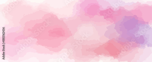 Abstract pink and purple watercolor background vector texture soft pastel wash design for feminine and romantic projects